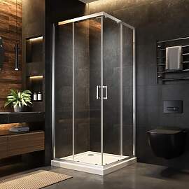 OsmanthBD Eck-Duschkabine 90x90x195 cm,