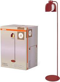 Osram Decor Corolle Floor Stehleuchte, Rot Metall