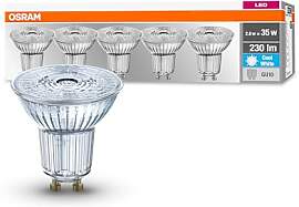 Osram LED Base PAR16, Sockel: GU10, Nicht Dimmbar, 