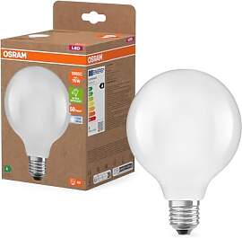 Osram LED-Lampe in klassischer Globeform, mit