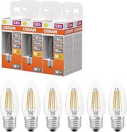 Osram LED-Lampe Star Kerzenform B40 Filament, 2700 