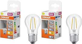 Osram LED-Lampe Star Miniballform P15 Filament,