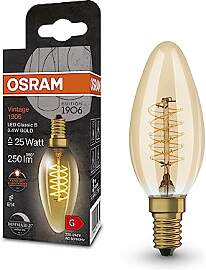 Osram Vintage 1906 LED-Lampe mit Gold-Tönung,