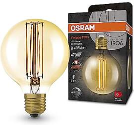 OSRAM Vintage 1906 LED-Lampe mit Gold-Tönung,
