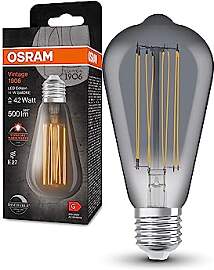 Osram Vintage 1906 LED-Lampe mit Smoke-Tönung,