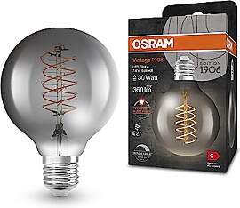 Osram Vintage 1906 LED-Lampe mit Smoke-Tönung,