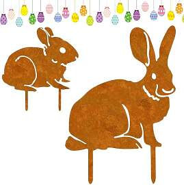 Osterdeko für Draußen, 2 Stück Ostern Deko