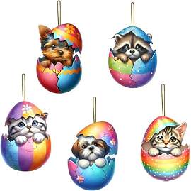 Osterdeko Zum Aufhängen, 5 Stück Ostern