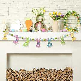 Osterhasen Girlande, Frohe Ostern Banner, Happy