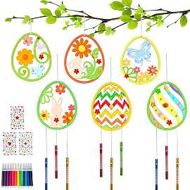 Ostern Bastelset Kinder DIY Windspiel, 12