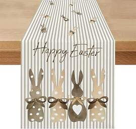 Ostern Hasen Tischläufer Frühling Modern 33x183