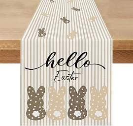 Ostern Hasen Tischläufer Frühling Modern 40x140
