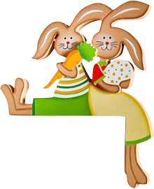 Ostern Türrahmen Osterhasen Türschild