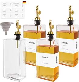 Otauoaea Ölflasche 4 x 500ML Olivenöl Flasche,