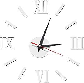 OTOTEC Moderne 3D Wanduhr mit Römischen Ziffern
