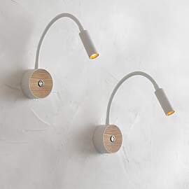 ouglres Leselampe Wand 2 Stück,Led Wandlampe mit