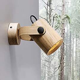ouglres Wandleuchte Innen Holz,Vintage