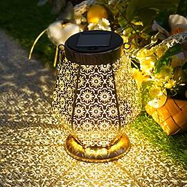 OUILA Solarlaterne für außen, LED Solarlampen