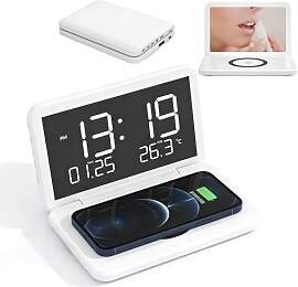 Ouitble Digitaler Wecker mit Kabelloser