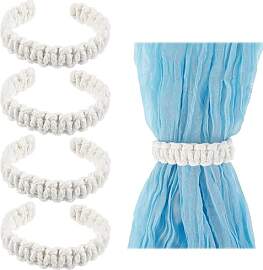 Ouligay 4pc Boho Vorhang Raffhalter Geflochtener