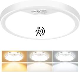 Oumida LED Deckenleuchte mit Bewegungsmelder, 18W