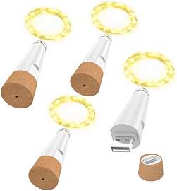 OUSMIN Lichterkette, USB Wiederaufladbare