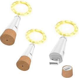 OUSMIN Lichterkette, USB Wiederaufladbare