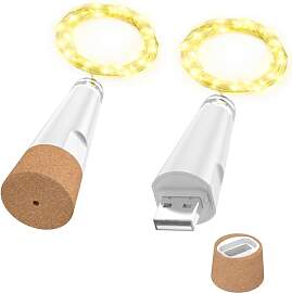 OUSMIN Lichterkette, USB Wiederaufladbare