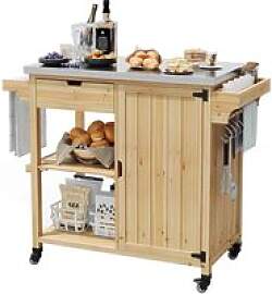 Outdoor-Grillwagen mit Rädern