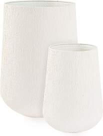 Outdoor-Vase Kenar 2er-Set aus Metall, modern