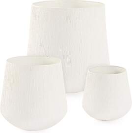 Outdoor-Vase Kenar 3er-Set aus Metall, modern