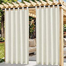 Outdoor Vorhang Wetterfest, 2er Set Stück