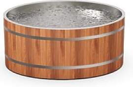 Outdoor-Whirlpool aus Edelstahl