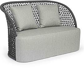 Outdoorsofa Cuyen 2 Sitzer, Aluminiumgestell mit