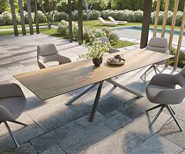 Outdoortisch Edge 300x100 cm Keramik Laminam®