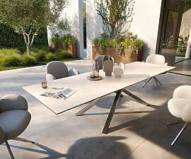 Outdoortisch Edge 300x100 cm Keramik Laminam®