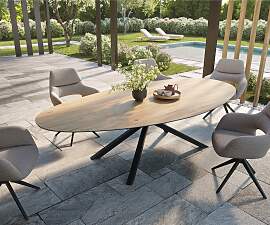 Outdoortisch Edge Oval 280x130 cm Keramik