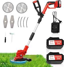 OUTIGO Akku-Rasentrimmer, Akku-Freischneider mit