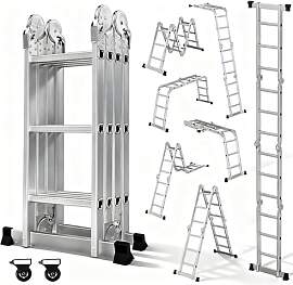 OUTIGO Mehrzweckleiter 4x3, 7in1