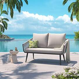 OUTLIV. Alex Gartenloungesofa Aluminium/Rope/Olefin