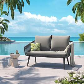 OUTLIV. Alex Gartenloungesofa Aluminium/Rope/Olefin