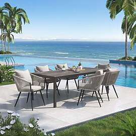 OUTLIV. Alex Gartenmöbel-Set L (6 Plätze) Tisch