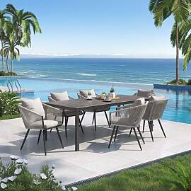 OUTLIV. Alex Gartenmöbel-Set L (6 Plätze) Tisch