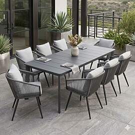 OUTLIV. Alex Gartenmöbel-Set XL (8 Plätze) Tisch 