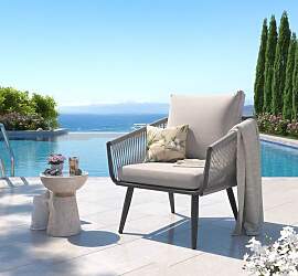 OUTLIV. Alex Loungesessel Aluminium/Rope/Olefin