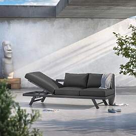 OUTLIV. Atlanta Gartenloungesofa Aluminium/Olefin