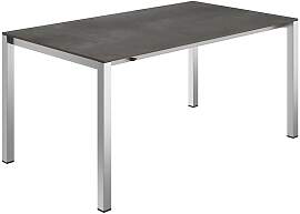 OUTLIV. Ausziehtisch 160/217/267x92cm Edelstahl/HPL