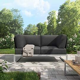 OUTLIV. Capri Gartenloungesofa Edelstahl/Polyester