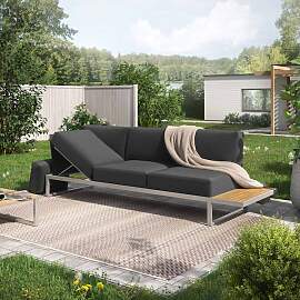 OUTLIV. Capri Gartenloungesofa verstellbar