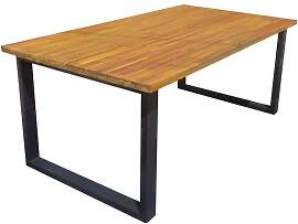 OUTLIV. Carla Gartentisch 180x100cm Stahl/Akazie